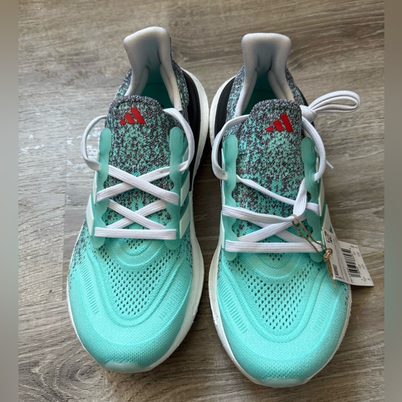 Adidas UltraBoost Light 'Flash Aqua Bright Red' IE1692 Women Size 8 - Picture 5 of 5